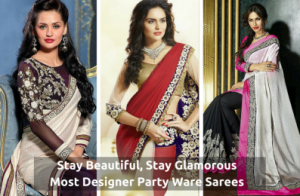 designer party ware sarees
