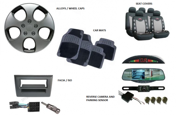 Different sales car accessories
