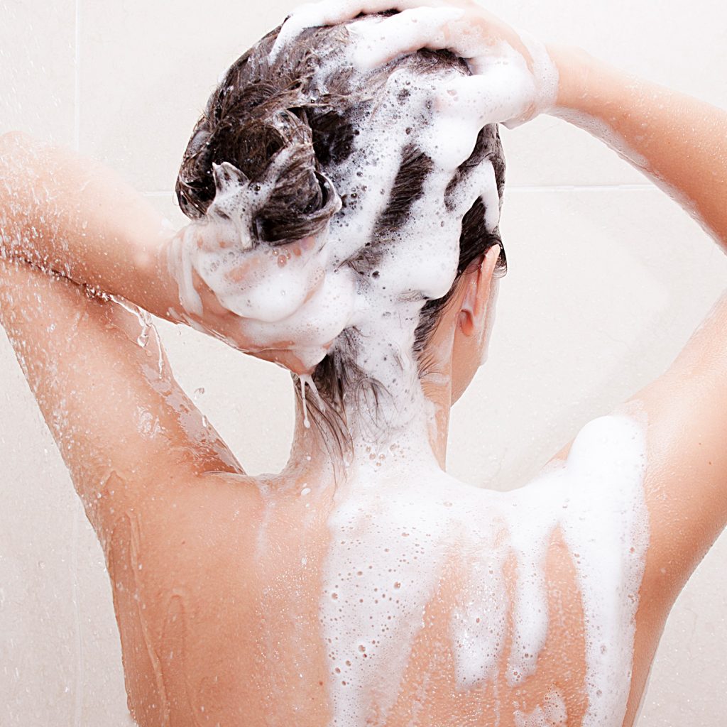 Washing hair from Sulfate Free Shampoo