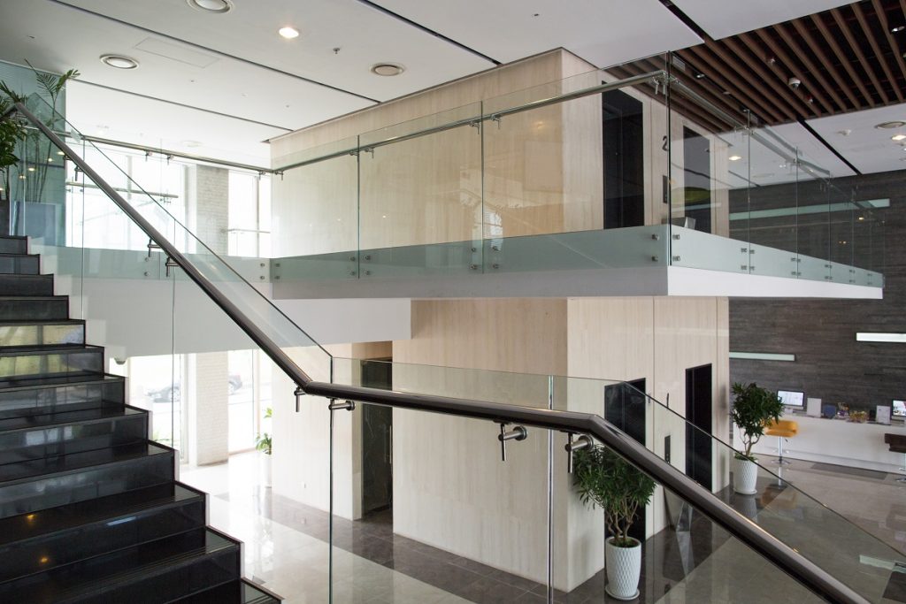 glass railing