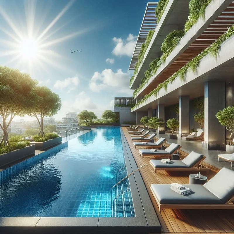 rooftop swimming pool manufacturer