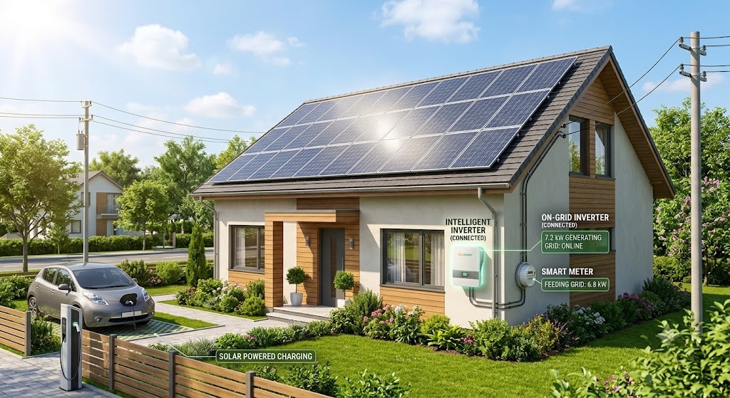 On-grid solar systems for homes
