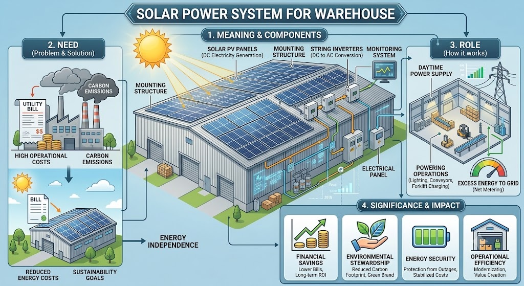 Solar Power System for Warehouse