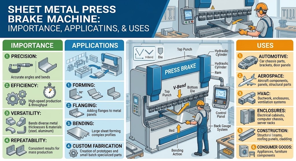 Sheet metal press brake machine India